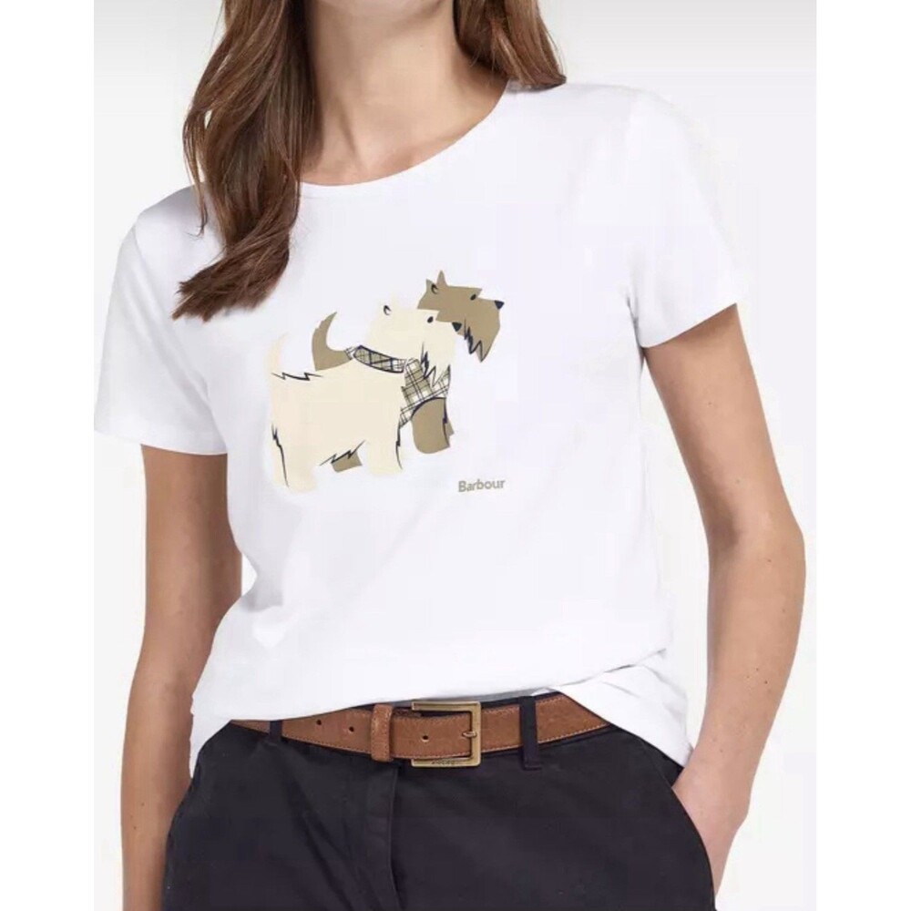 Barbour Highlands Tee White UK 14 US 10